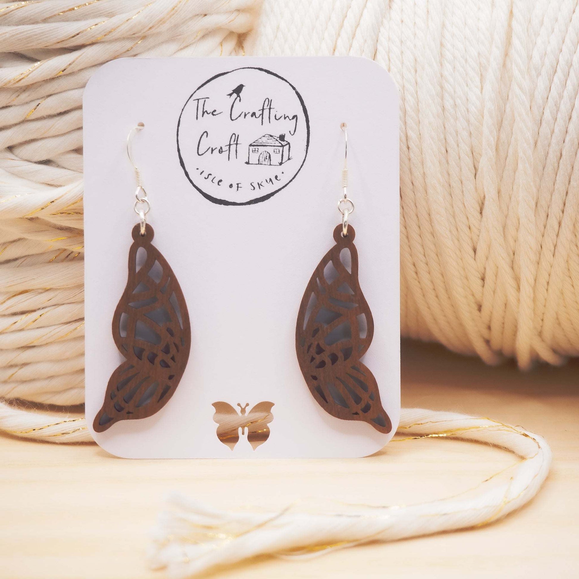 Butterfly wing drop earrings a special gift for all nature lovers