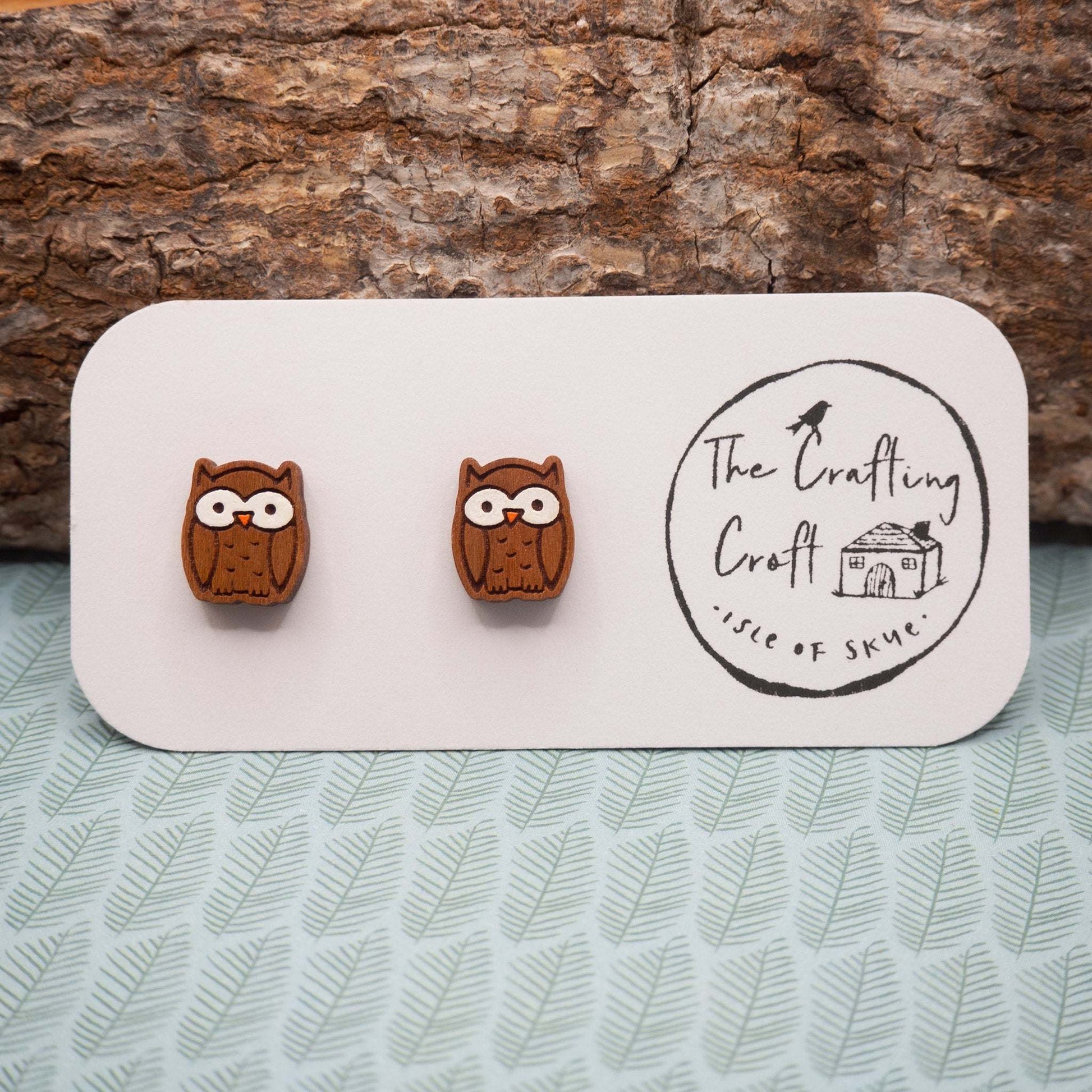 Swoop in with our owl stud earrings 