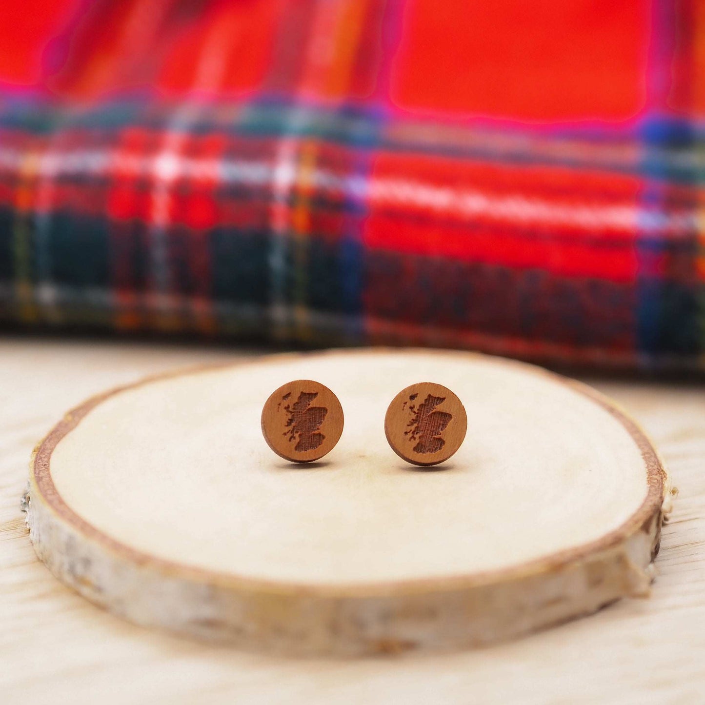 Scotland map stud earrings