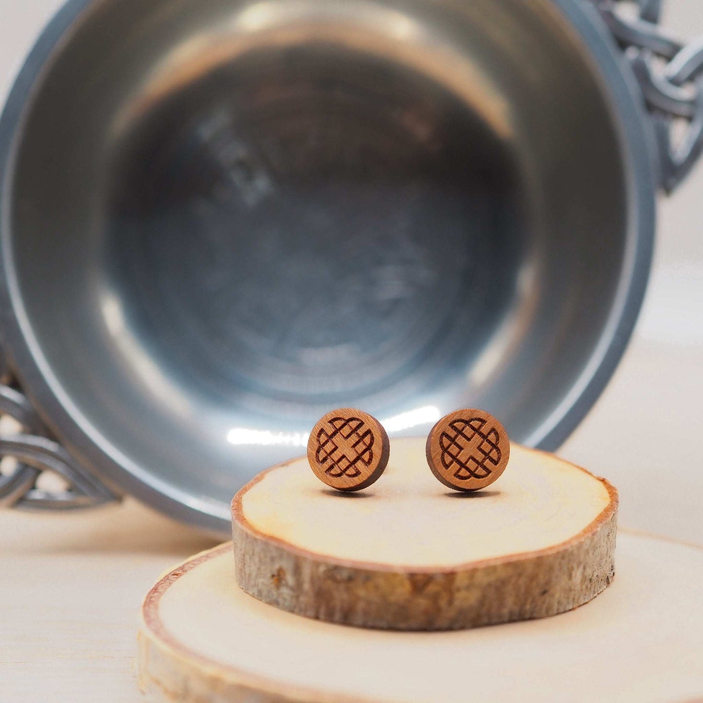 From The Isle of Skye our Celtic knot stud earrings